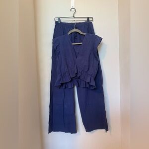 Fancyinn Blue Two-Piece Set